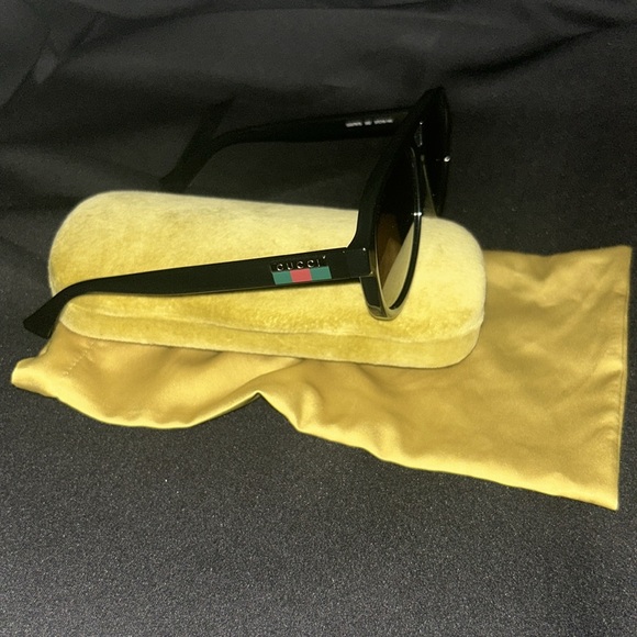 Gucci Men's Double-Bridge Acetate Aviator Sunglasses - Picture 4 of 4